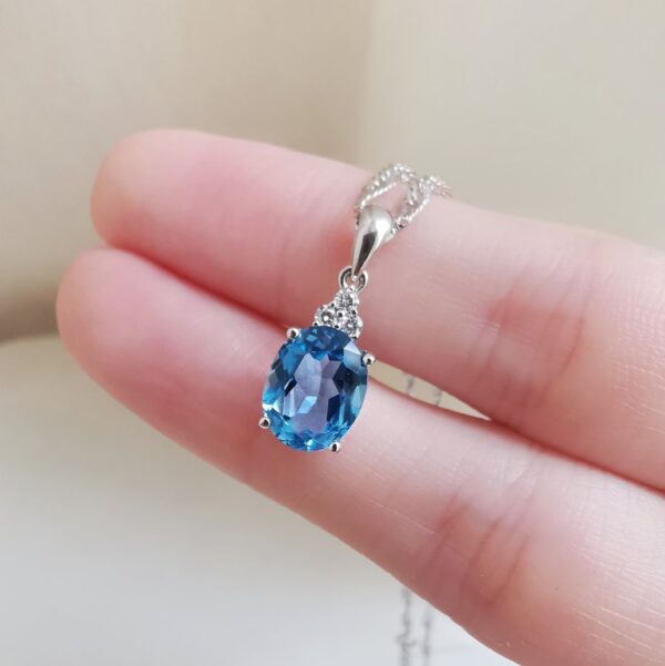 Regal Blue Elegance Pendant 4